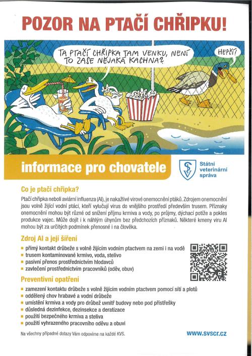 Pozor na&nbsp;ptačí chřipku